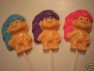 141sp Troll Doll Chocolate or Hard Candy Lollipop Mold